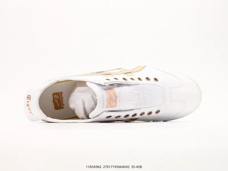 OnitsukaTiger/鬼冢虎 布面 Mexico 66 帆布低邦休闲跑步鞋 夏季懒人鞋一脚蹬 1183A962 #27917745664042