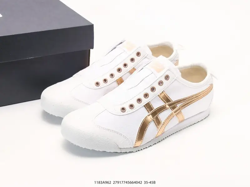 OnitsukaTiger/鬼冢虎 布面 Mexico 66 帆布低邦休闲跑步鞋 夏季懒人鞋一脚蹬 1183A962 #27917745664042