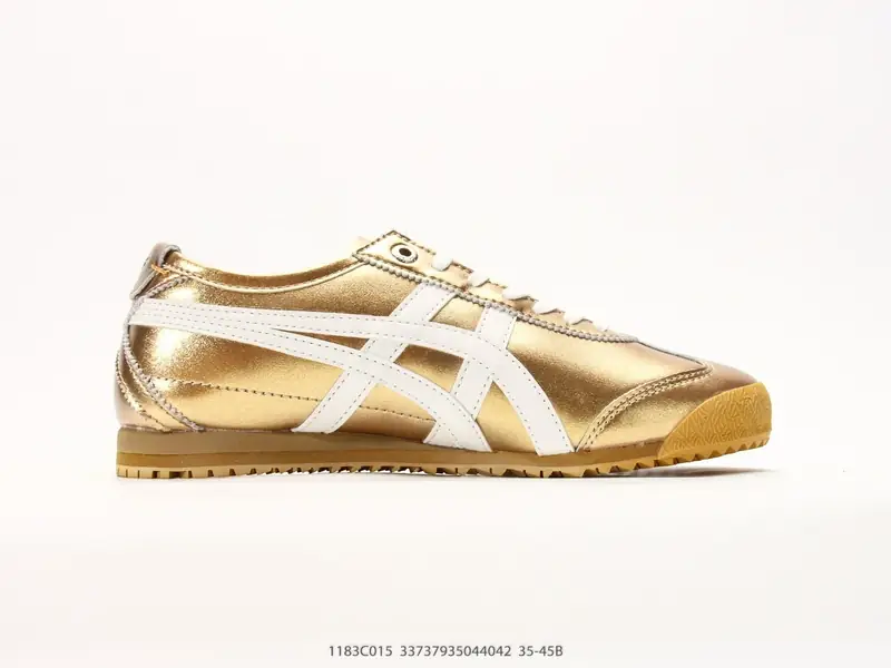 Onitsuka Tiger鬼塚虎 MEXICO 66 NM 皮革尼龙拼接 舒适柔软 低帮休闲板鞋 鞋舌处印有鬼塚虎特有的 1183C015 #33737935044042