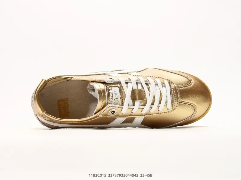 Onitsuka Tiger鬼塚虎 MEXICO 66 NM 皮革尼龙拼接 舒适柔软 低帮休闲板鞋 鞋舌处印有鬼塚虎特有的 1183C015 #33737935044042