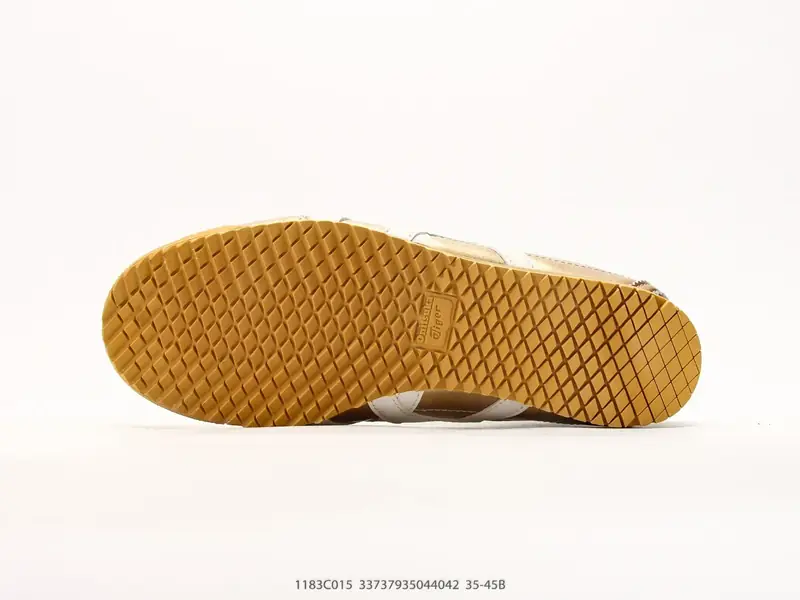 Onitsuka Tiger鬼塚虎 MEXICO 66 NM 皮革尼龙拼接 舒适柔软 低帮休闲板鞋 鞋舌处印有鬼塚虎特有的 1183C015 #33737935044042