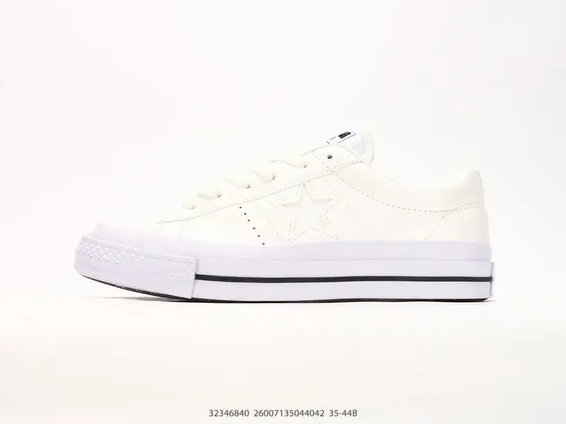Converse One Star 95 漆皮白 经典百搭 复古薄底 耐磨轻便 匡威 低帮板鞋 32346840 #26007135044042