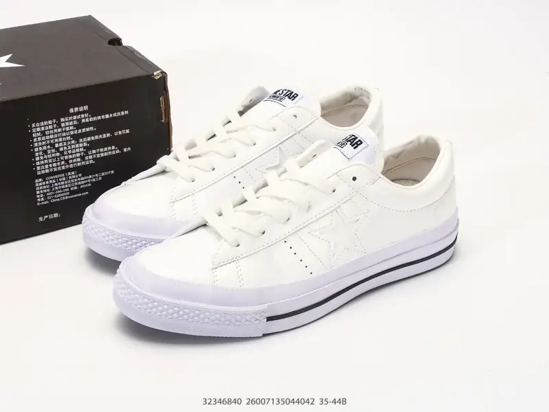 Converse One Star 95 漆皮白 经典百搭 复古薄底 耐磨轻便 匡威 低帮板鞋 32346840 #26007135044042