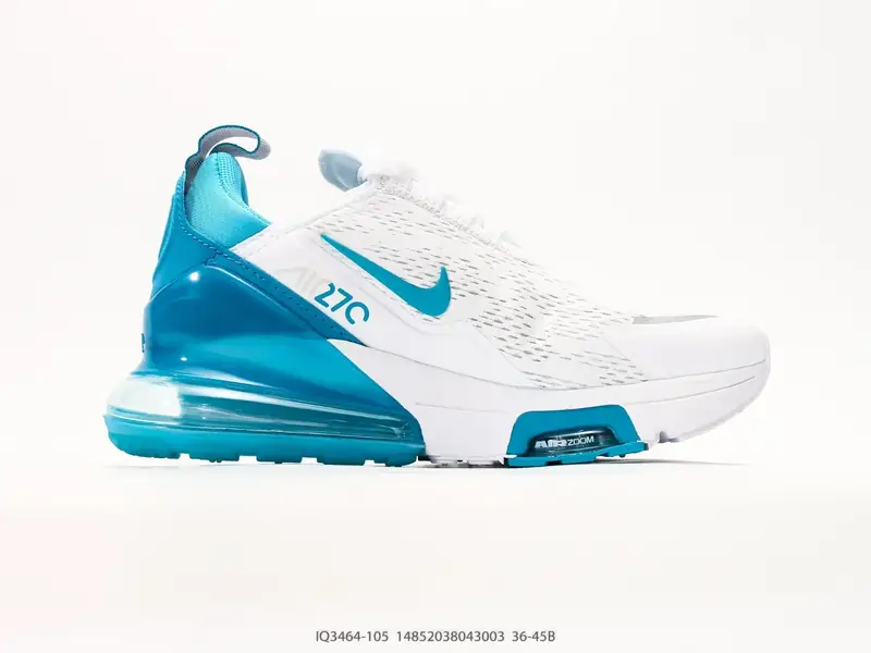 Air Max 270 Flyknit 运动缓震 大气垫休闲跑步鞋 时尚舒适的穿着感受和出众格调 鞋款 IQ3464-105 #14852038043003