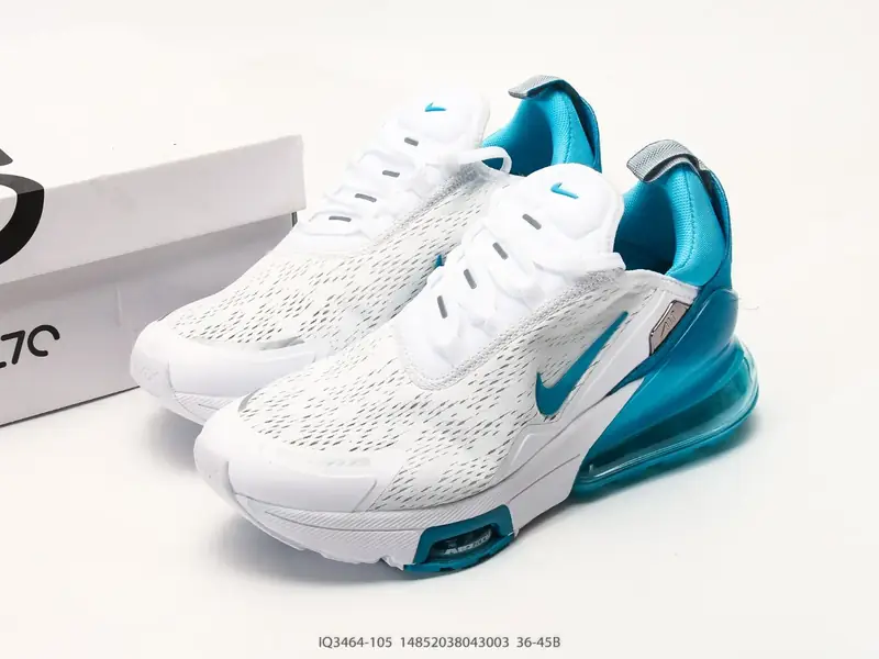 Air Max 270 Flyknit 运动缓震 大气垫休闲跑步鞋 时尚舒适的穿着感受和出众格调 鞋款 IQ3464-105 #14852038043003