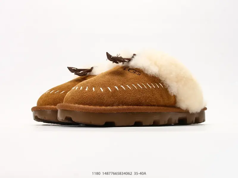UGG Slipper Evolution 撞色 保暖舒适耐穿 低帮包头拖鞋 美式休闲风的撞色 1180 #14877665834062